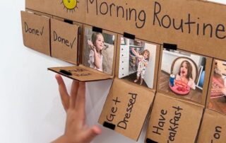 niño siguiendo una rutina diaria saludable