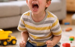 niño aprendiendo a manejar la frustración con apoyo adulto